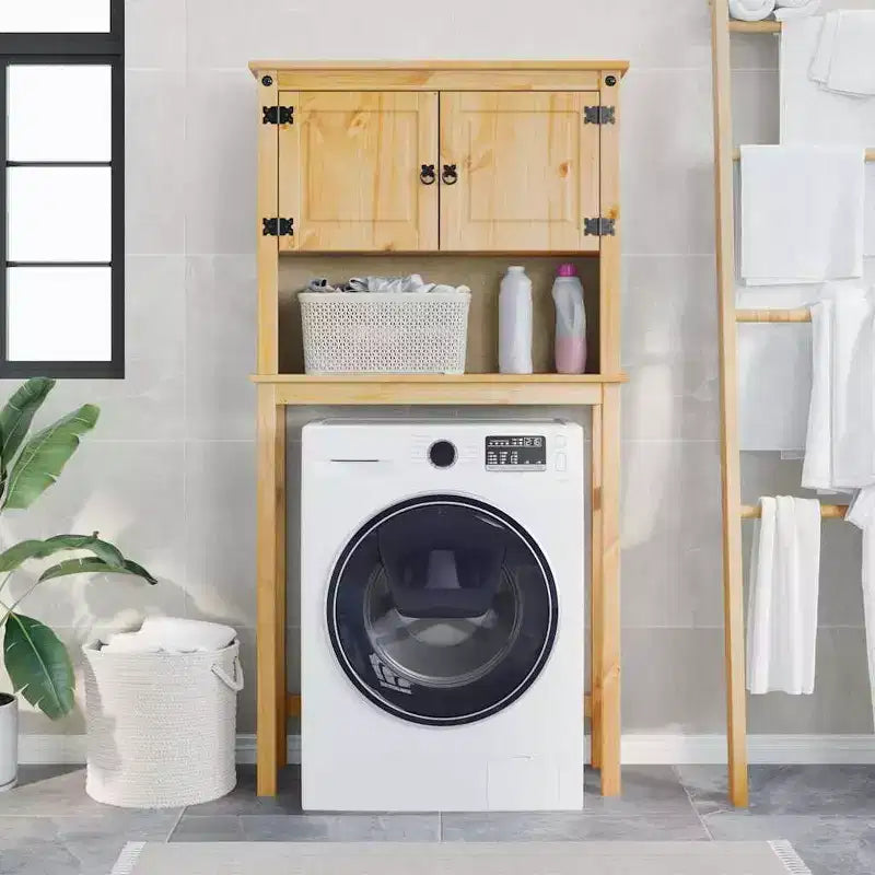 vidaXL Meuble pour machine à laver couleur miel