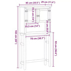 vidaXL Meuble pour machine à laver couleur miel