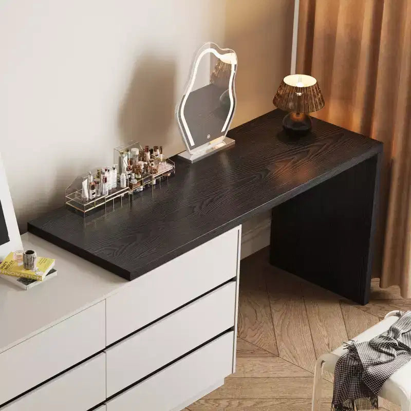 Luck Live Modern Extendable Dresser with 6-Drawer Storage, Reversible Left or Right Setup, Storage Dresser for Bedroom & Dressing Room