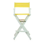 Chaise de réalisateur hauteur bar - Cadre blanc