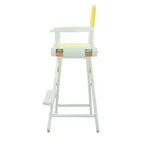 Chaise de réalisateur hauteur bar - Cadre blanc