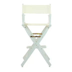 Chaise de réalisateur hauteur bar - Cadre blanc