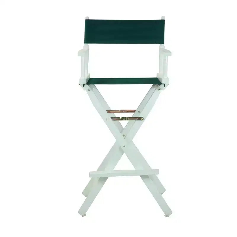 Chaise de réalisateur hauteur bar - Cadre blanc