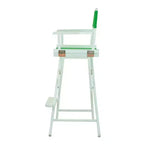 Chaise de réalisateur hauteur bar - Cadre blanc