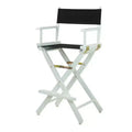 Chaise de réalisateur hauteur bar - Cadre blanc