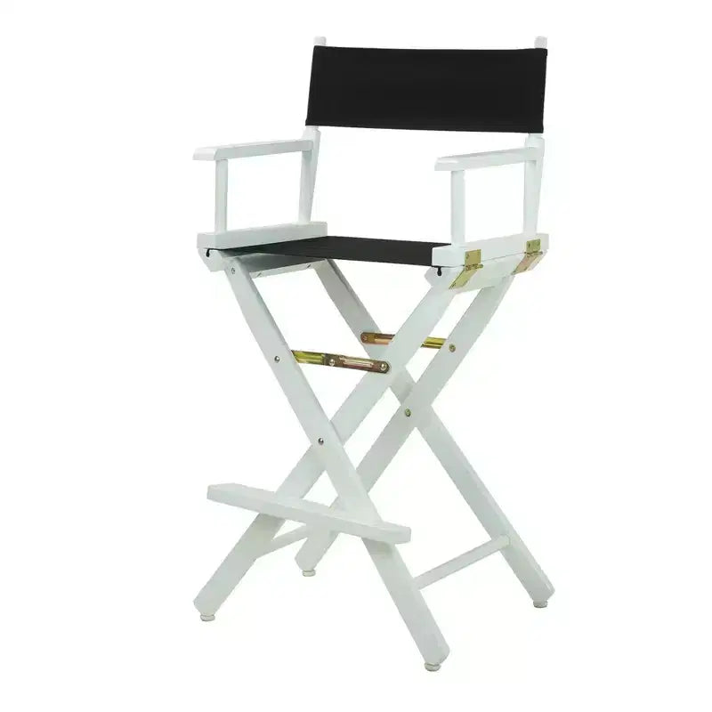 Chaise de réalisateur hauteur bar - Cadre blanc