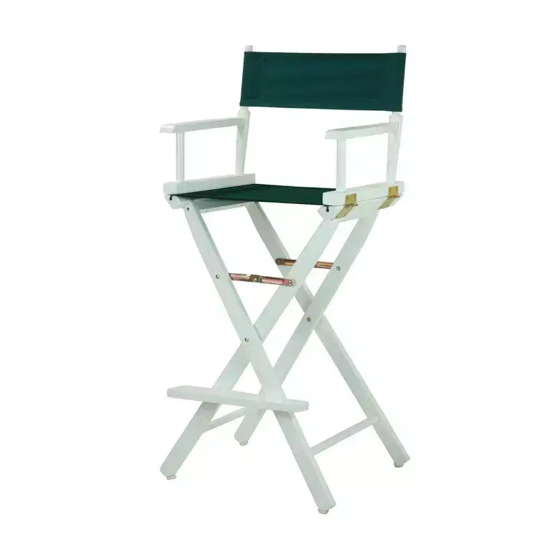 Bar-Height Director's Chair - White Frame