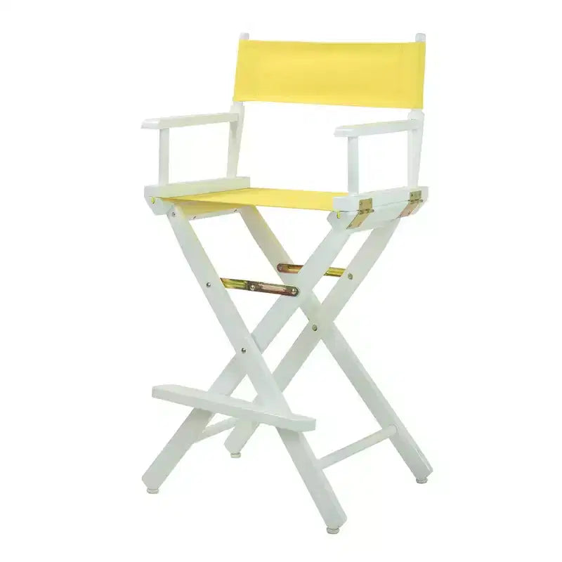 Chaise de réalisateur hauteur bar - Cadre blanc
