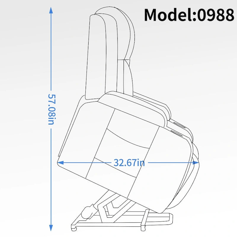 Heavy Duty Power Lift Recliner Chair for Elderly with Massage and Lumbar Heating