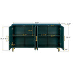 60 TV Stand with Antique Handles, Storage & Adjustable Shelves