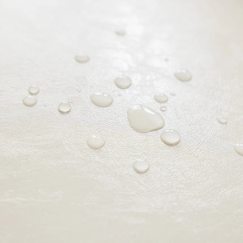 Fauteuil d'appoint moderne crème en similicuir de 24,4 po