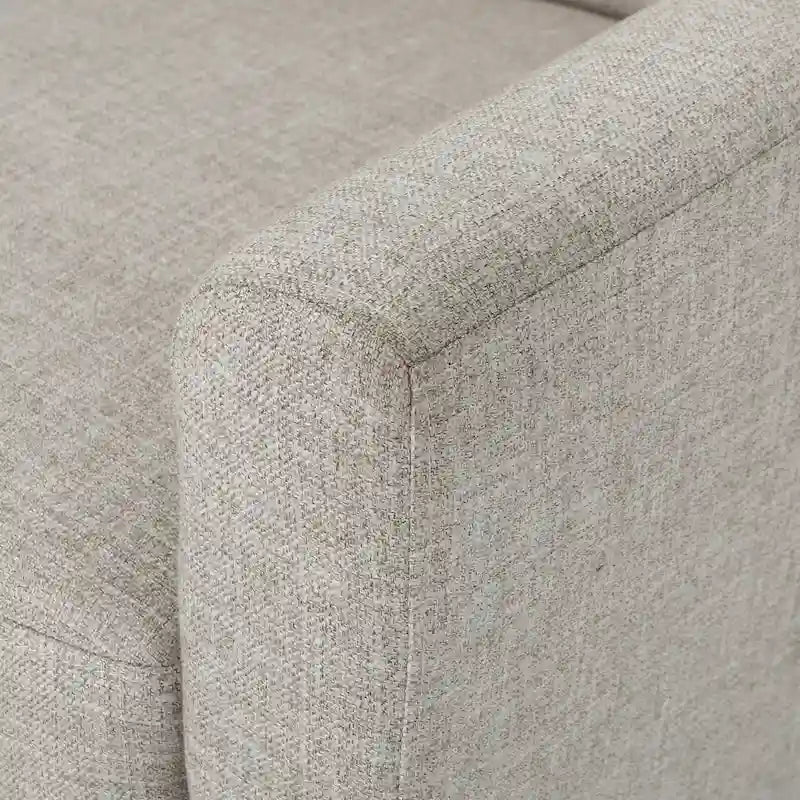 31.1 Upholstered Button Tufted Club Chair with Rubber Legs