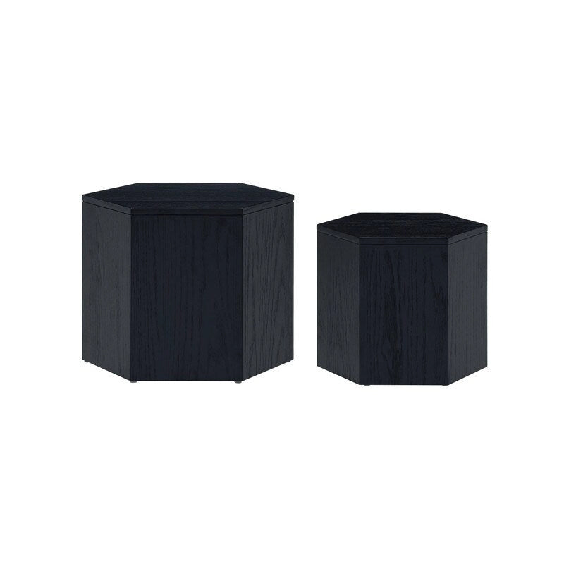 Coffee Tables,MDF with ash/oak/walnut veneer side table/nesting table set of 2 for living room,office,bedroom