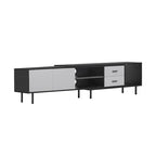 Meuble TV moderne avec 2 portes et grand espace de rangement