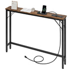 5.9 Table console étroite avec prises électriques