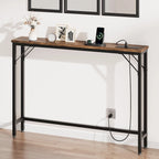 5.9 Table console étroite avec prises électriques