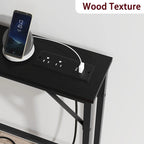 5.9 Table console étroite avec prises électriques