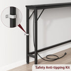 5.9 Table console étroite avec prises électriques
