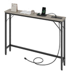 5.9 Table console étroite avec prises électriques