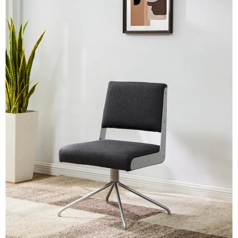 SAFAVIEH Couture Kanja Swivel Office Chair - 22Wx24Dx34H