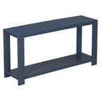 Caractéristiques distinctives d'une console minimaliste avec étagère inférieure et quatre pieds, adaptée à une entrée, un couloir