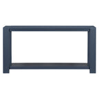 Caractéristiques distinctives d'une console minimaliste avec étagère inférieure et quatre pieds, adaptée à une entrée, un couloir
