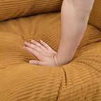 Modern Upholstered Sofa with 2 Pillows and High Density Foam Cushion, Wooden Frame for Home Lounge Area and Office