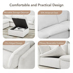 Cypress V-shape Sectional Couches Modular Sofa