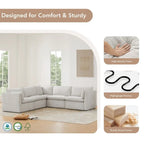 Cypress V-shape Sectional Couches Modular Sofa