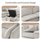 Cypress V-shape Sectional Couches Modular Sofa