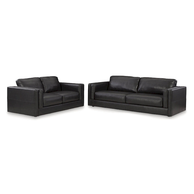 Signature Design by Ashley Amiata Brown 2-Piece Upholstery Package - 96 W x 41 D x 35 H