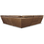 Canapé d'angle inclinable électrique 5 pièces marron moyen Temmpton de Signature Design by Ashley - 110W x 110D x 34H