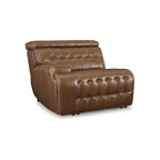 Canapé d'angle inclinable électrique 5 pièces marron moyen Temmpton de Signature Design by Ashley - 110W x 110D x 34H