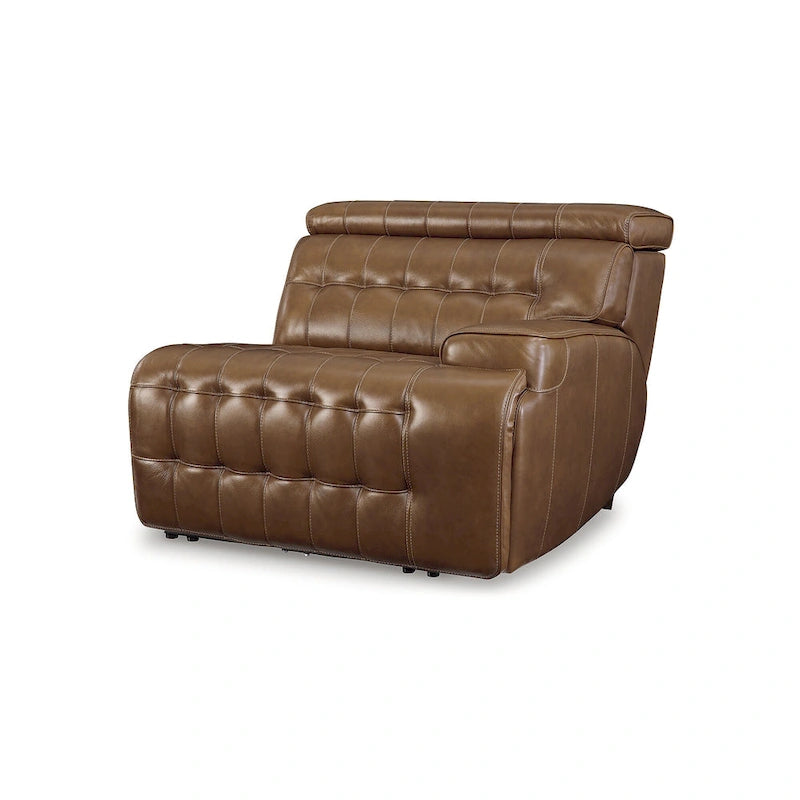 Canapé d'angle inclinable électrique 5 pièces marron moyen Temmpton de Signature Design by Ashley - 110W x 110D x 34H