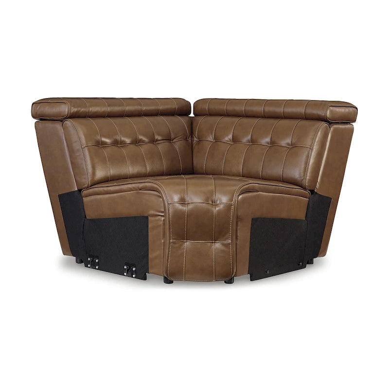 Canapé d'angle inclinable électrique 5 pièces marron moyen Temmpton de Signature Design by Ashley - 110W x 110D x 34H
