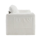 3-Seater Sofa 77 Chenille Couch - Plush Triple Seater Sofa with High-Density Foam Cushions, Deep Seat Living Room Couch