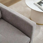 Swivel Accent Chair, Upholstered Skirted Swivel Chair with Removable Back Cushion, 360 Degree Comfy Armchair