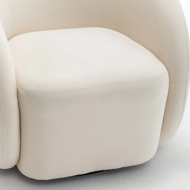 SEYNAR Modern Glam Velvet Upholstered 360 Degree Swivel Accent Armchair Set of 2