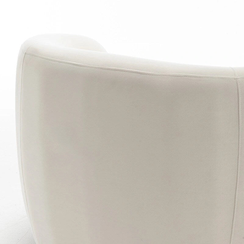 Fauteuil d'appoint pivotant à 360 degrés en velours SEYNAR Modern Glam (lot de 2)