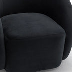 SEYNAR Modern Glam Velvet Upholstered 360 Degree Swivel Accent Armchair Set of 2
