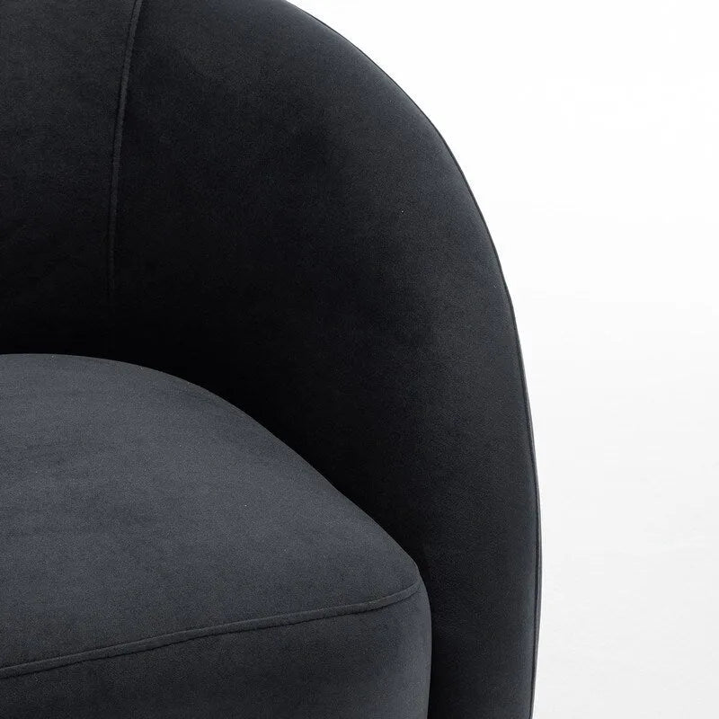 SEYNAR Modern Glam Velvet Upholstered 360 Degree Swivel Accent Armchair Set of 2