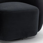 SEYNAR Modern Glam Velvet Upholstered 360 Degree Swivel Accent Armchair Set of 2