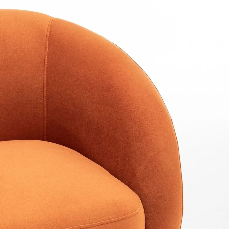 SEYNAR Modern Glam Velvet Upholstered 360 Degree Swivel Accent Armchair Set of 2