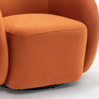 SEYNAR Modern Glam Velvet Upholstered 360 Degree Swivel Accent Armchair Set of 2