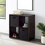 Meuble de rangement quatre cubes - 30 - Brun expresso