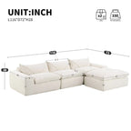 116  Fully Compressed Sofa with High Density Foam,Particle Chenille