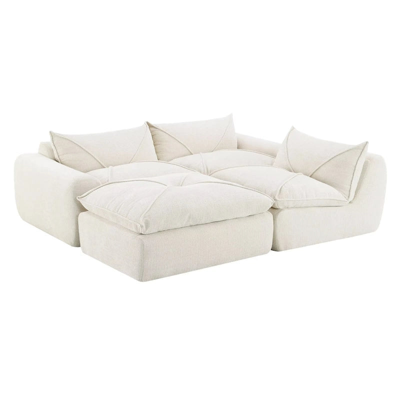 116  Fully Compressed Sofa with High Density Foam,Particle Chenille