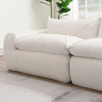 116  Fully Compressed Sofa with High Density Foam,Particle Chenille