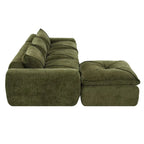 116  Fully Compressed Sofa with High Density Foam,Particle Chenille