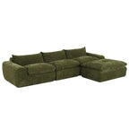 116  Fully Compressed Sofa with High Density Foam,Particle Chenille